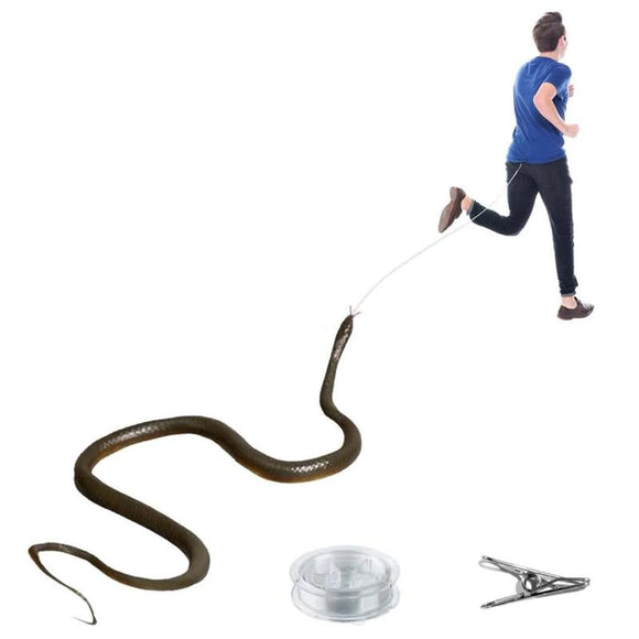 Snake Prank with String Clip – Realistic Jump Scare Gag Gift for Friends & Family
