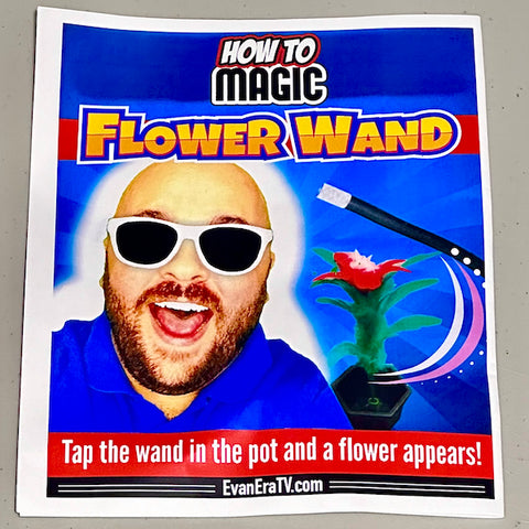 Magic Appearing Flower Wand