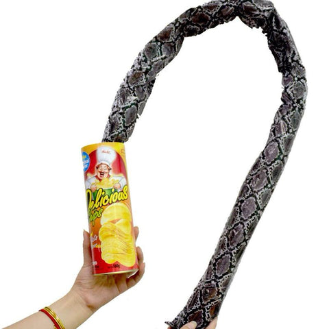 Potato Chip Canned Snake Prank Toy – Classic Jump Scare Gag Gift