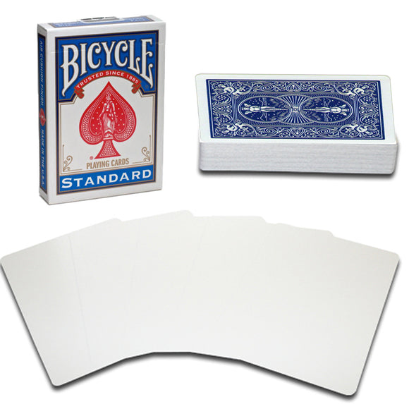 Blank Face Bicycle Playing Cards